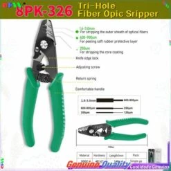 FUIENKO Pince à Dénuder La Fiber Optique à Trois Trous 8PK-326, Dénudeur De Fil De Fiber FTTH 8PK-100%, 1 Pièce, 326