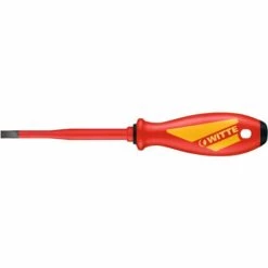 WITTE WERKZEUGE Witte 53903 Destornillador Aislado De Boca Plana Con Varilla Reducida MAXX VDE Slim (3,5x100 Mm)