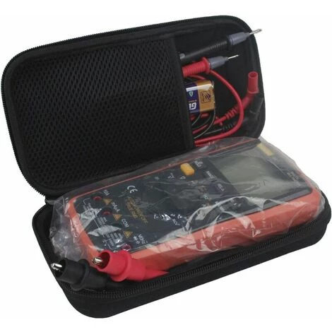 QERSTA Mallette à Outils Rigide, Sac De Rangement Pour Multimètre Numérique, Voltmètre TRMS 6000 Comptes