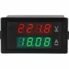 Multimètre, Ohmmètre Et Ampèremètre DENUOTOP Voltmètre Numérique Ampèremètre Tension Courant Testeur Jauge Volt Ampérage Testeur Compteur Amp Détecteur Rouge Vert Double Affichage Multimètre Numérique