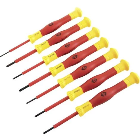 C.K VDE Jeu De Tournevis 7 Pièces Vis à Fente, Cruciforme Phillips